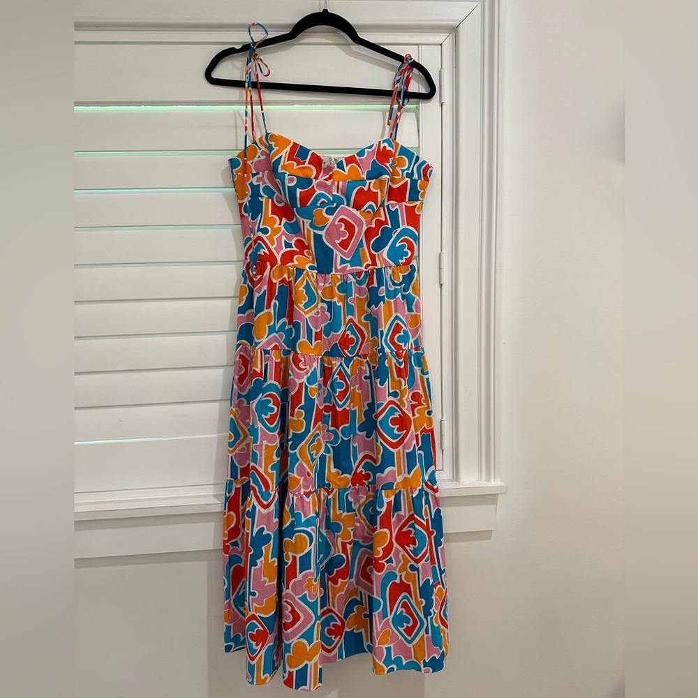 Amanda Uprichard Abstract Midi Dress